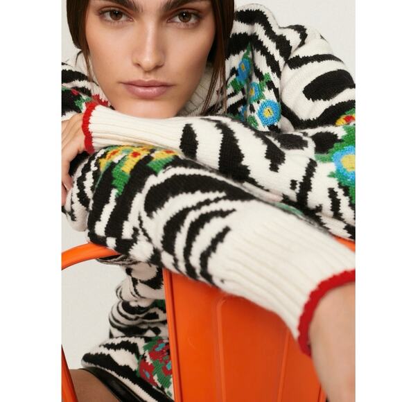 Philosophy di Lorenzo Serafini Animal Print Sweater Sz 46 US 10 / XL MSRP $1,135 - Picture 2 of 15